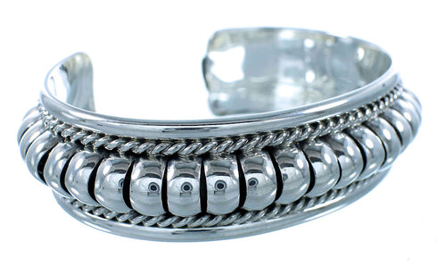 American Indian Authentic Sterling Silver Cuff Bracelet SX105093